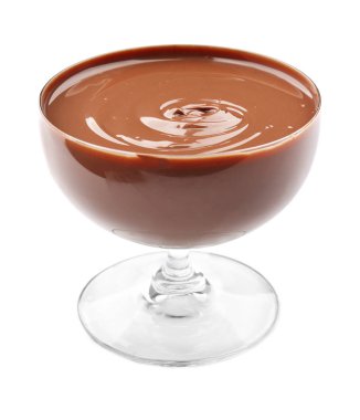 Bölümü tatlı kase çikolata mousse 