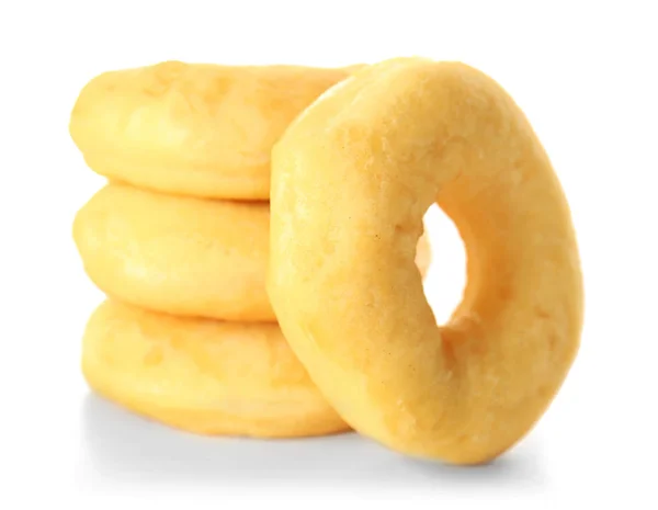 Donuts lezzetli yığını — Stok fotoğraf