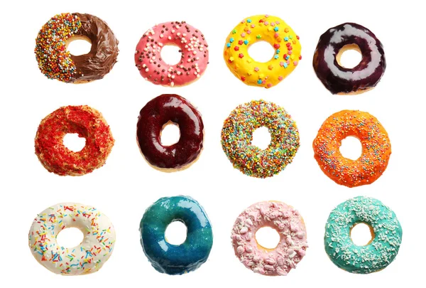 Conjunto de donuts vitrificados — Fotografia de Stock