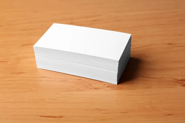 Pile of business cards — Stock Photo, Image
