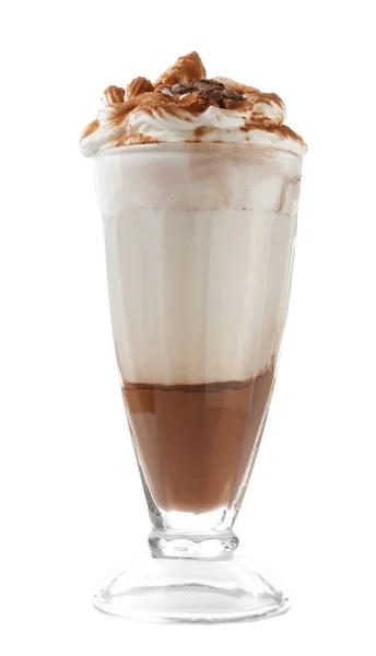 Chocolademousse in gedeelte glas — Stockfoto