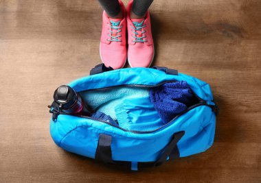 fitness ekipmanları ile çanta