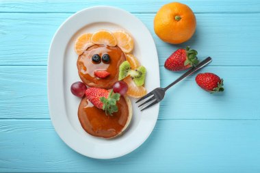 Yaratıcı ev yapımı gözleme ile plaka