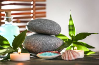 Spa natürmort ahşap tablo