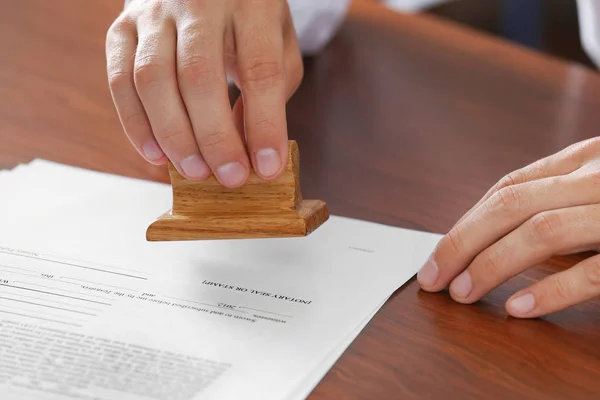 Notary public in office — Stock Photo, Image
