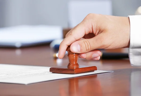 Notary public in office — Stock Photo, Image