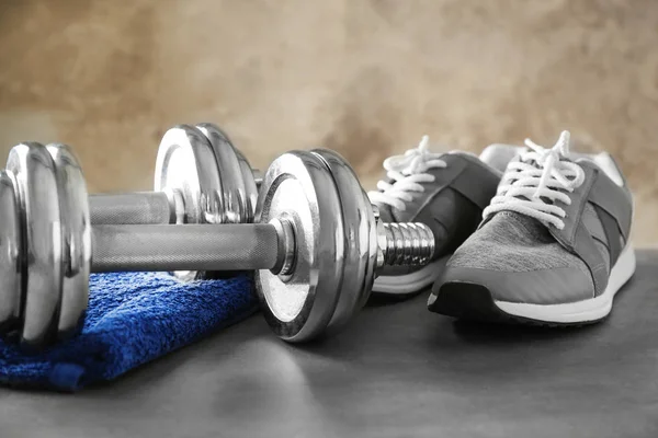 Spor egzersiz nesneleri — Stok fotoğraf
