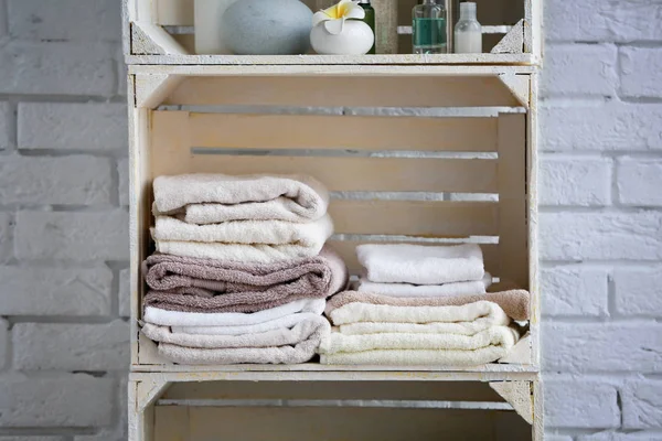 Empilements de serviettes propres — Photo