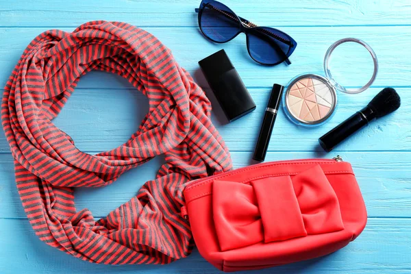 Female red accessories — Stock Photo, Image