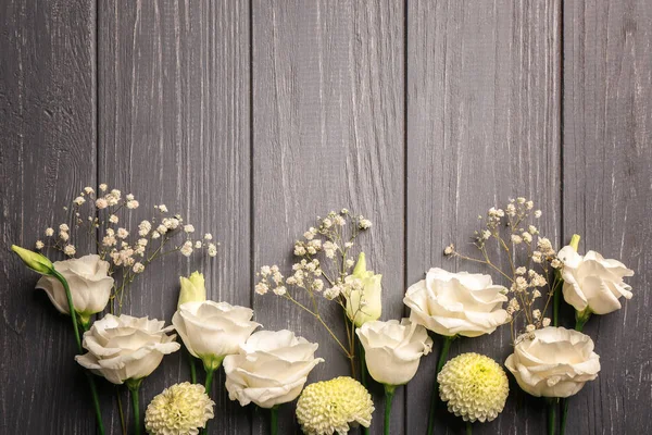 Eustoma, gypsophila y crisantemo —  Fotos de Stock