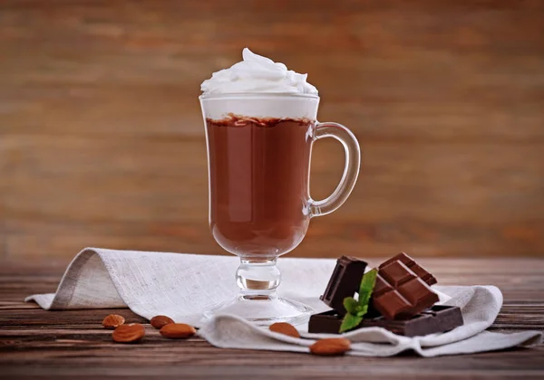 Chokolade mousse i glas - Stock-foto