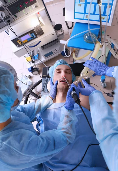 Operating Patient Modern Clinic — Stock Photo, Image