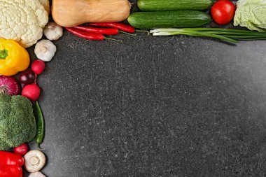 taze sebze çerçevesi