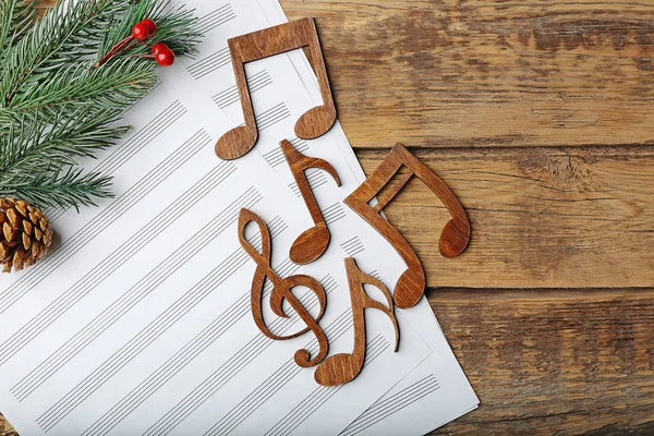 Boże Narodzenie kompozycji muzycznych — Zdjęcie stockowe