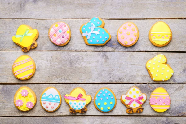Renkli lezzetli Paskalya kurabiyeleri — Stok fotoğraf
