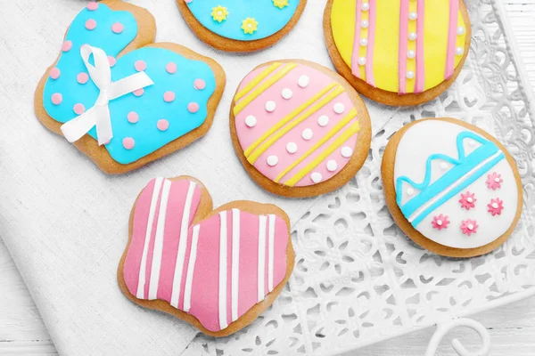 Deliciosas y coloridas galletas de Pascua — Foto de Stock