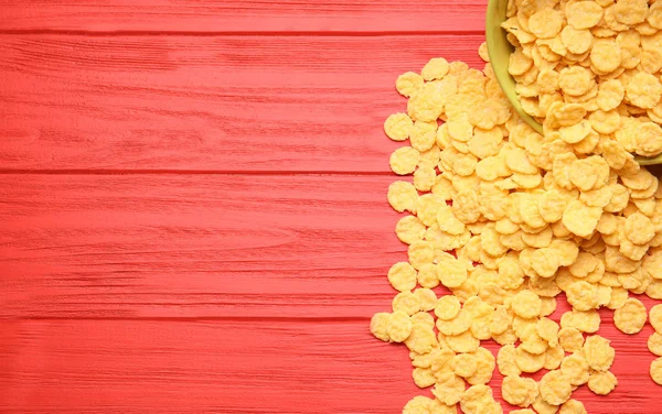 Corn flakes och skål — Stockfoto