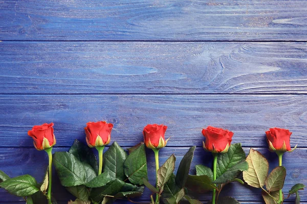 Bouquet de belles roses rouges — Photo