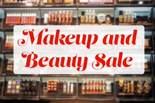 Концепція продажу макіяжу та краси — стокове фото