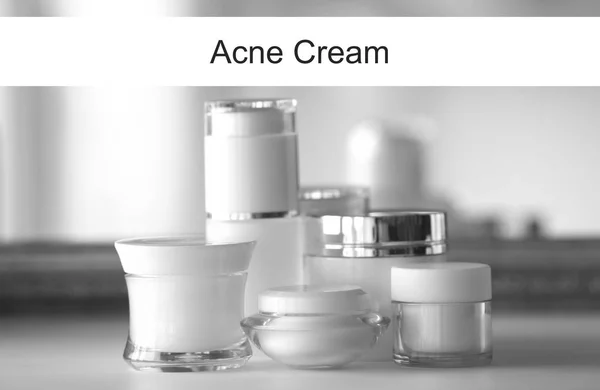 Acné medicamento concepto cosmético — Foto de Stock