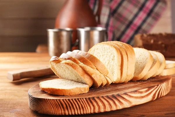 Pan fresco en rodajas — Foto de Stock