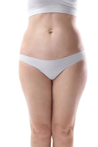 Cuerpo femenino sobre blanco — Foto de Stock