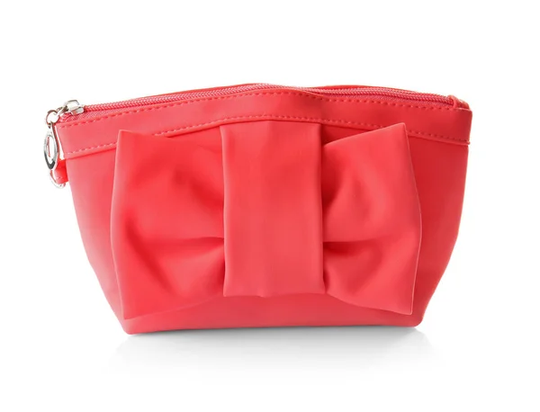 Розовая косметическая сумка — стоковое фото