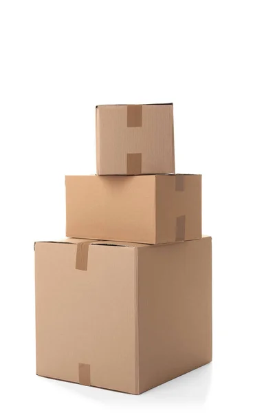 Verpakte kartonnen dozen — Stockfoto