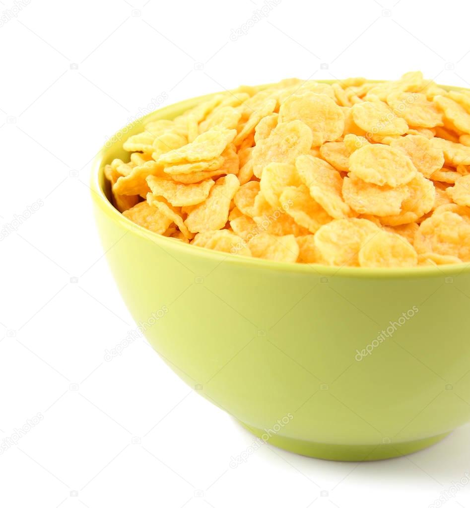 green Bowl with cornflakes