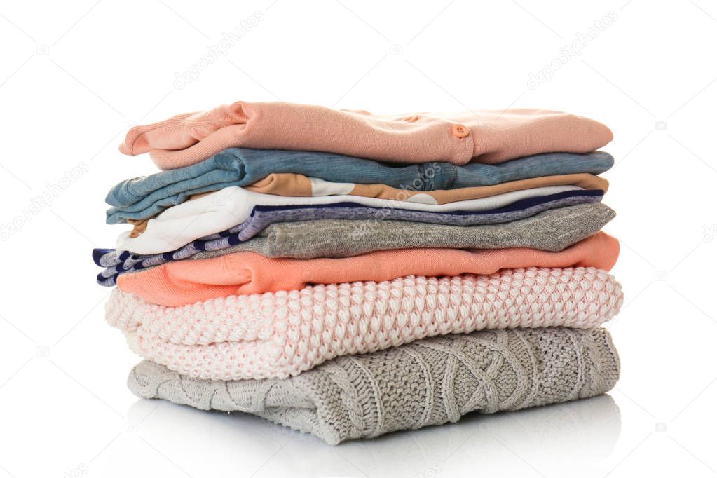 Pile of women clothes