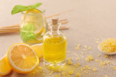 limon uçucu yağ ile Spa kompozisyon