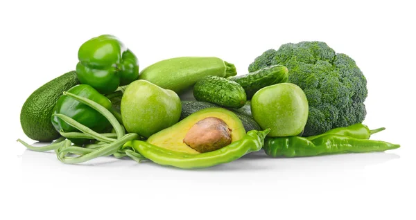 Gröna grönsaker och frukter — Stockfoto