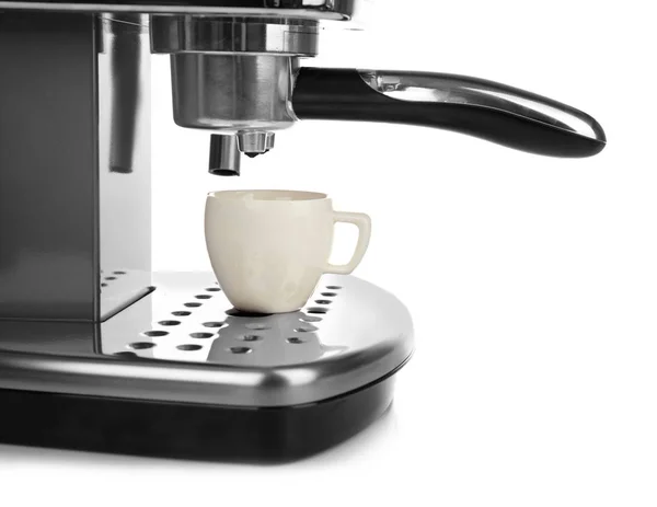 Mesin kopi dan cangkir — Stok Foto