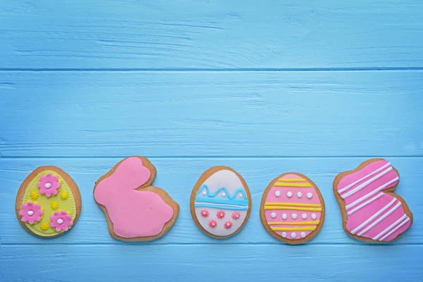 Barevné chutné cookies Velikonoce — Stock fotografie