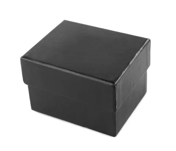 Caja de cartón negro — Foto de Stock