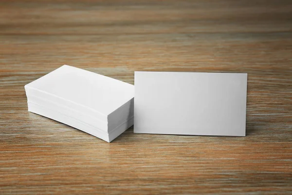 Stack of blank business cards — Stock Photo, Image