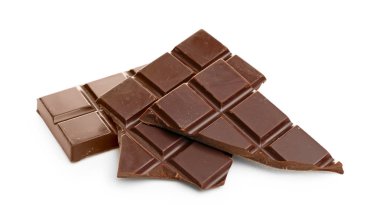 kırık koyu çikolata parçaları  