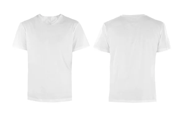 Voor- en achterkant uitzicht op t-shirt — Stockfoto