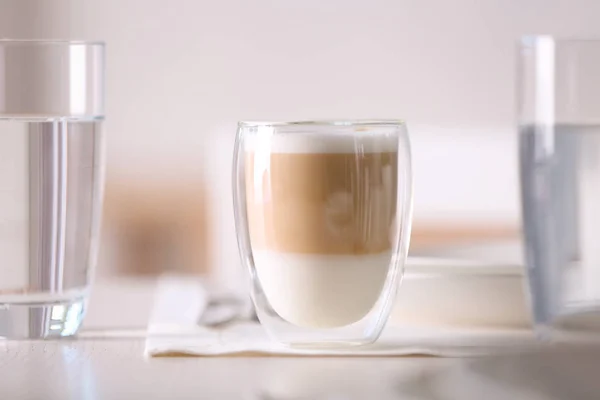 Kawa latte smaczne — Zdjęcie stockowe