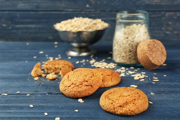 Biscoitos dietéticos com aveia — Fotografia de Stock