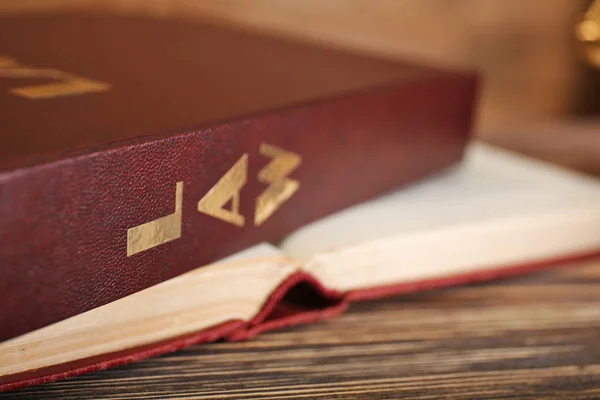 Law books on  table — Stock Photo, Image