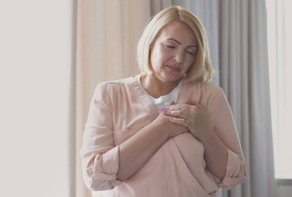 Senior woman at home