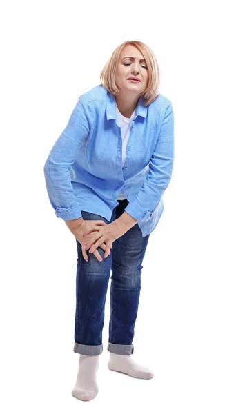 Senior woman suffering — Stock Photo, Image