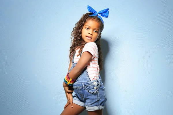 Cute little African American girl