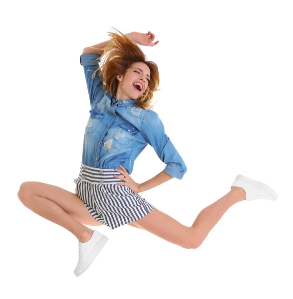 Young woman having fun — Stock Photo, Image