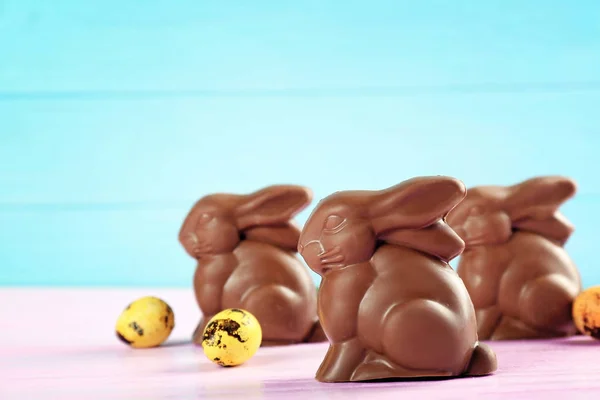 Lapins de Pâques au chocolat — Photo