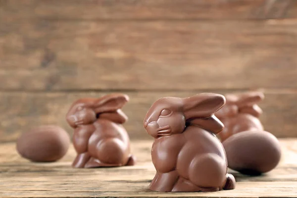 Lapins de Pâques au chocolat — Photo