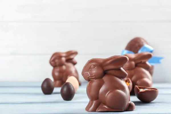 Conejos de Pascua de chocolate —  Fotos de Stock