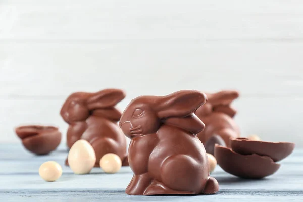 Çikolata Paskalya tavşanları — Stok fotoğraf
