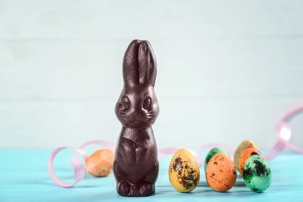 Conejo de Pascua de chocolate — Foto de Stock